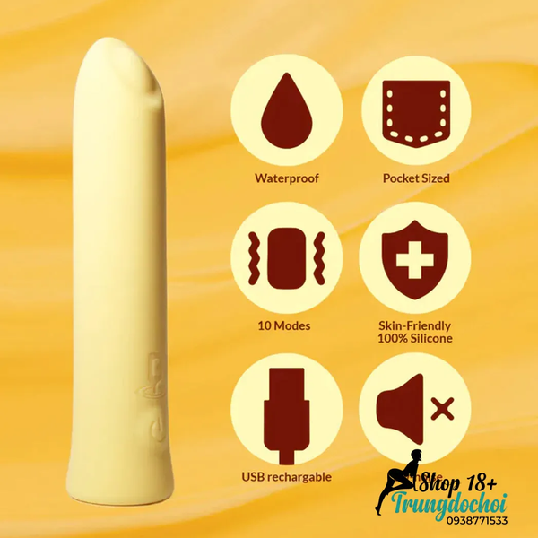 Thanh Rung Mini Blenva Bella Nhỏ Như Thỏi Son, Tập Trung Kích Thích Âm Vật