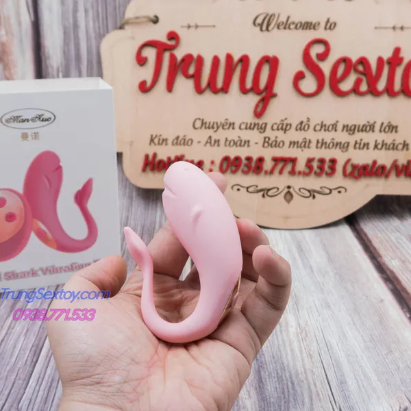 Trứng rung không dây điều khiển từ xa hình cá heo cực xinh