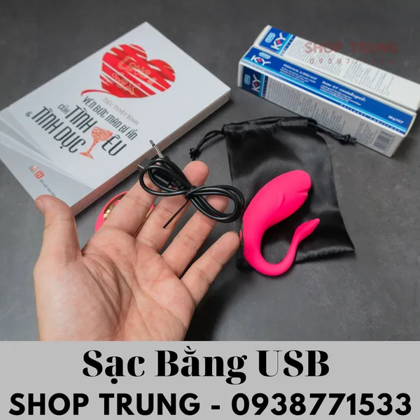 Trứng rung không dây điều khiển từ xa hình cá heo cực xinh