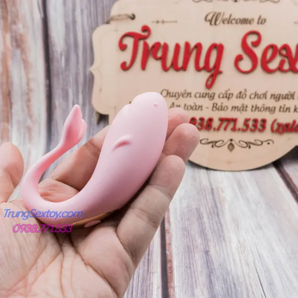 Trứng rung không dây điều khiển từ xa hình cá heo cực xinh