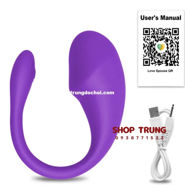 Love Spouse trứng rung điều khiển từ xa bằng Wireless Bluetooth 
