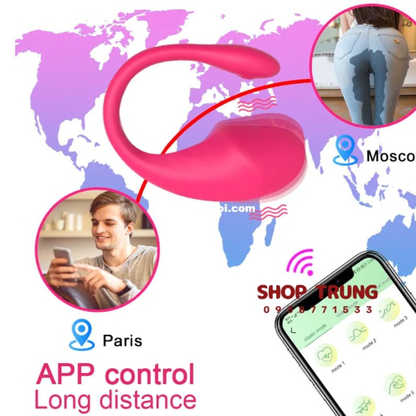 Love Spouse trứng rung điều khiển từ xa bằng Wireless Bluetooth 