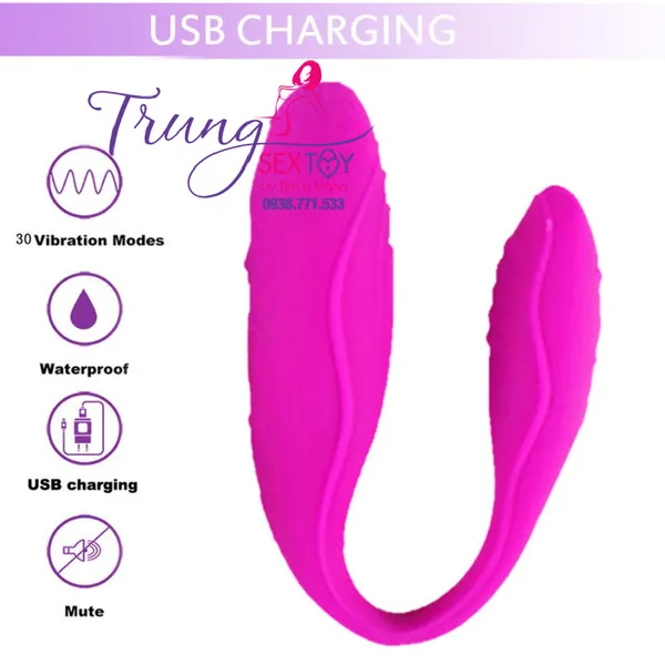 Trứng Rung Hình Chữ C Pretty Love Cao Cấp