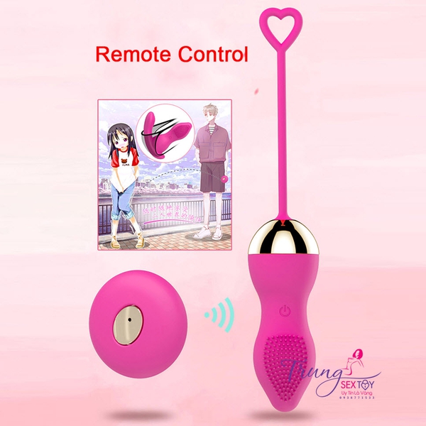 Trứng Rung Tình Yêu 2 Trong 1 Rung 7 Chế Độ Điều Khiển Từ Xa