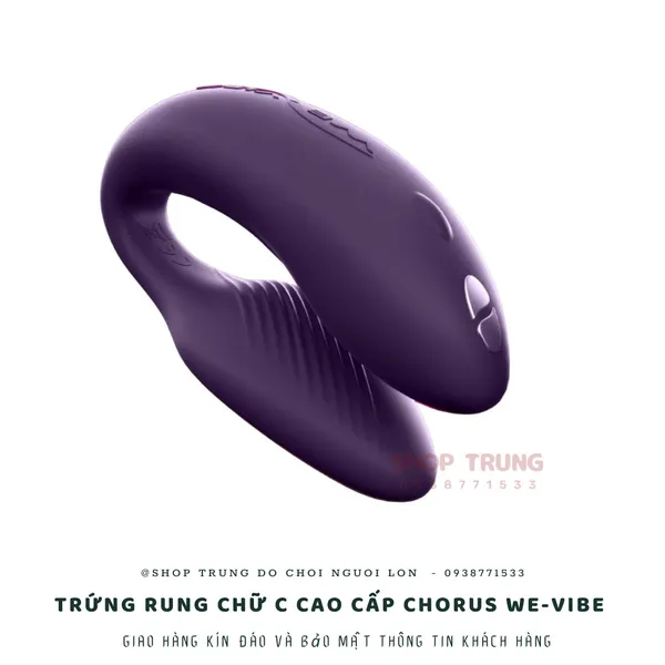 Trứng rung chữ C điều khiển từ xa cao cấp We-Vibe Chorus