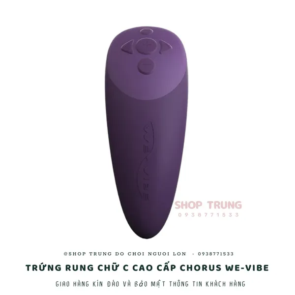 Trứng rung chữ C điều khiển từ xa cao cấp We-Vibe Chorus