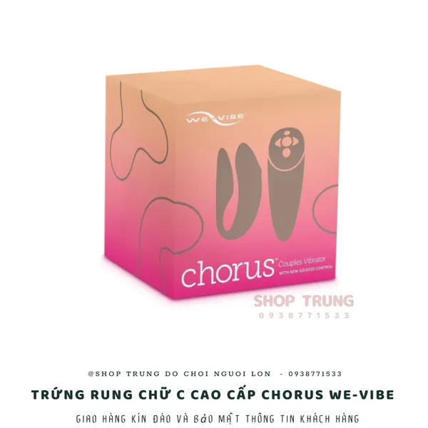 Trứng rung chữ C điều khiển từ xa cao cấp We-Vibe Chorus