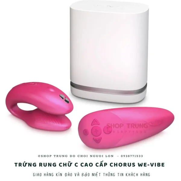 Trứng rung chữ C điều khiển từ xa cao cấp We-Vibe Chorus