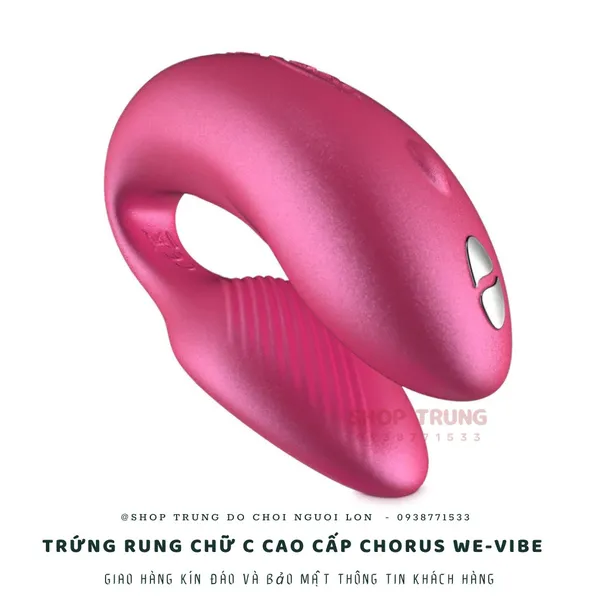 Trứng rung chữ C điều khiển từ xa cao cấp We-Vibe Chorus