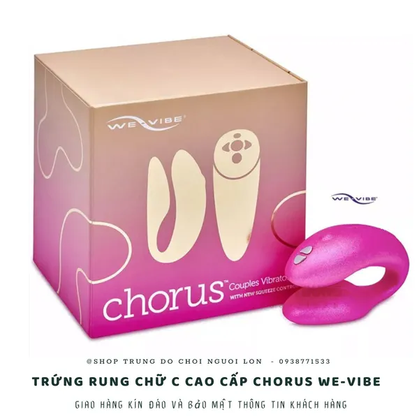 Trứng rung chữ C điều khiển từ xa cao cấp We-Vibe Chorus