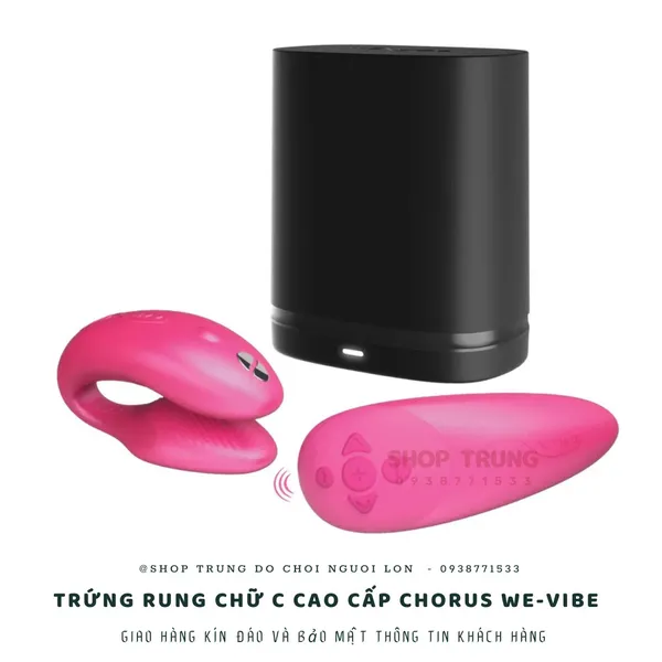 Trứng rung chữ C điều khiển từ xa cao cấp We-Vibe Chorus