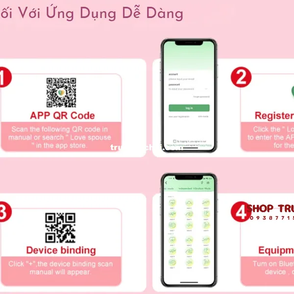 Trứng Rung Pleasure Above All Điều Khiển Từ Xa Bằng App 