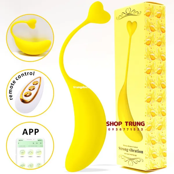 Trứng Rung Trái Chuối  Điều Khiển Từ Xa Thiết Kế Lạ Mắt Cho Cảm Giác Thú Vị