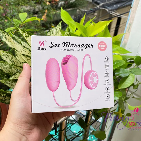 Trứng Rung Dibe Kèm Lưỡi Xoay – Đỉnh Cao Của Sự Thăng Hoa