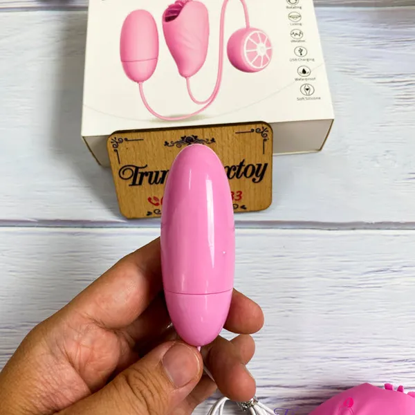 Trứng Rung Dibe Kèm Lưỡi Xoay – Đỉnh Cao Của Sự Thăng Hoa