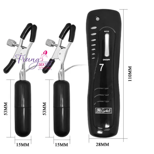 Trứng rung tình yêu kẹp núm vú 7 chế độ rung siêu phê 