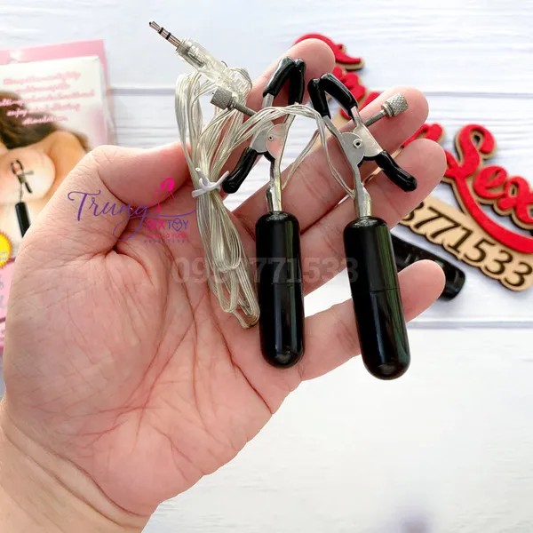 Trứng rung tình yêu kẹp núm vú 7 chế độ rung siêu phê 