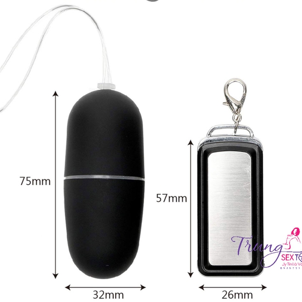 Trứng Rung Điều Khiển Từ Xa Thiết Kế Gọn Tiện Lợi 