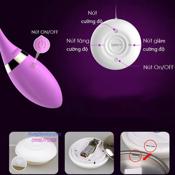 Trứng Rung Tình Yêu Leten Swan Điều Khiển Từ Xa 