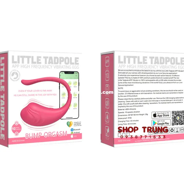 Trứng Rung Little Tadpole Khám Phá Cực Khoái Mới Với Điều Khiển Qua App