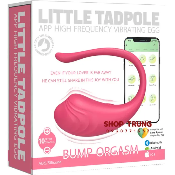 Trứng Rung Little Tadpole Khám Phá Cực Khoái Mới Với Điều Khiển Qua App