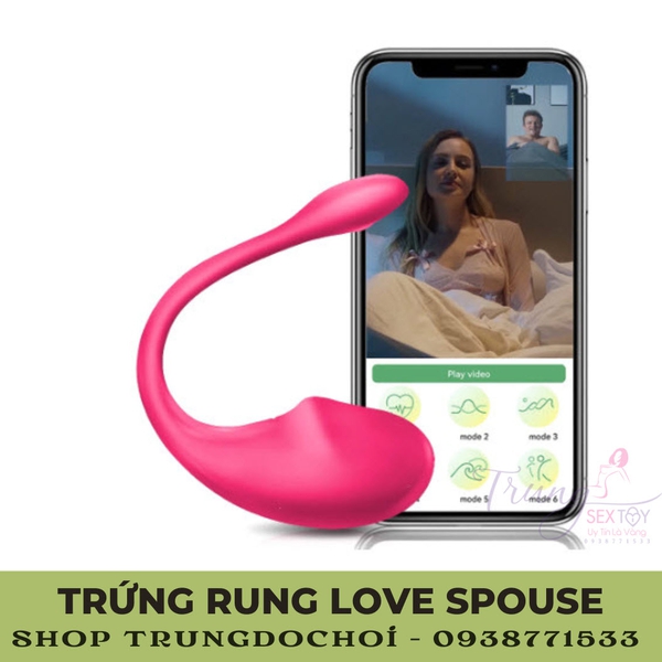 Love Spouse trứng rung điều khiển từ xa bằng Wireless Bluetooth 