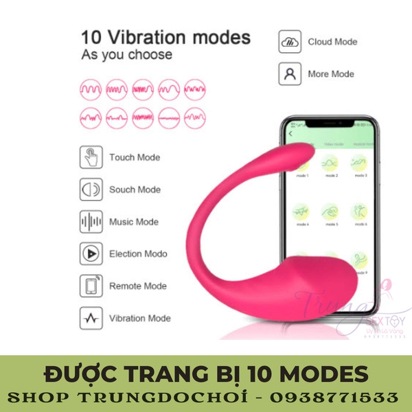 Love Spouse trứng rung điều khiển từ xa bằng Wireless Bluetooth 