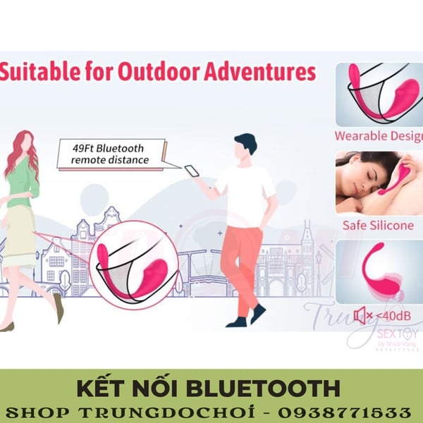 Love Spouse trứng rung điều khiển từ xa bằng Wireless Bluetooth 