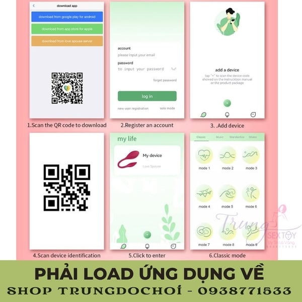 Love Spouse trứng rung điều khiển từ xa bằng Wireless Bluetooth 