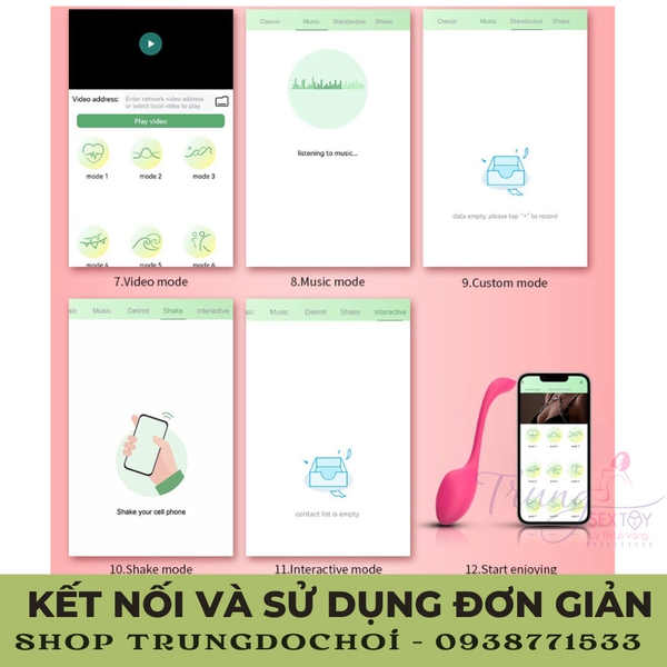 Love Spouse trứng rung điều khiển từ xa bằng Wireless Bluetooth 