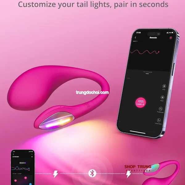 Trứng Rung Lovense Lush 4 Đỉnh Cao Cảm Xúc, Kết Nối Không Giới Hạn