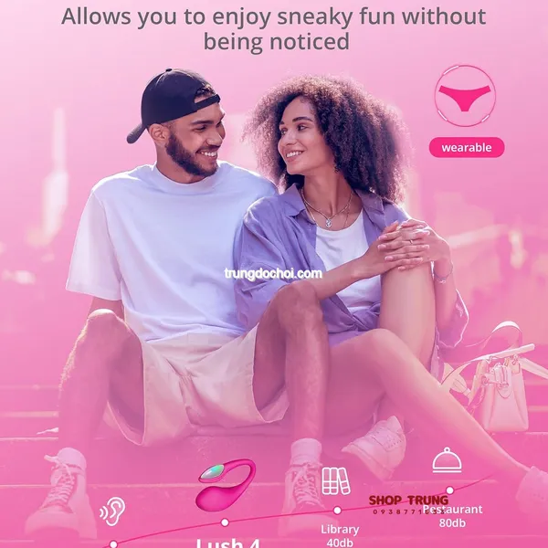 Trứng Rung Lovense Lush 4 Đỉnh Cao Cảm Xúc, Kết Nối Không Giới Hạn