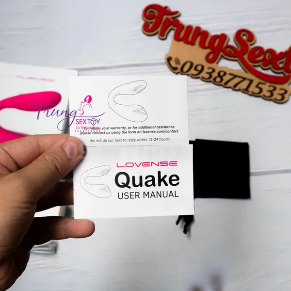 Trứng rung điều khiển qua ứng dụng điện thoại Lovense Quake