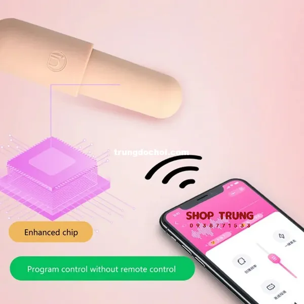 Trứng Rung Galaku Mini Điều Khiển Bằng App 10 Chế Độ Rung Hiện Đại