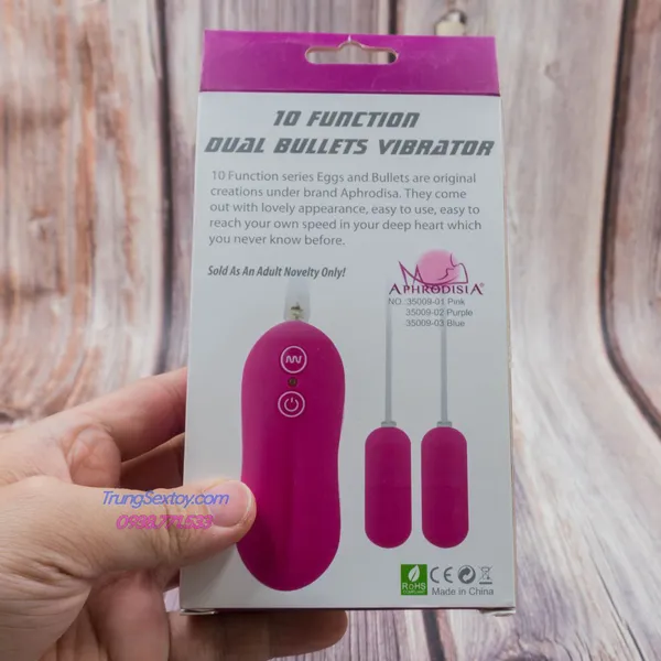 TRỨNG RUNG TÌNH YÊU MINI HAI ĐẦU