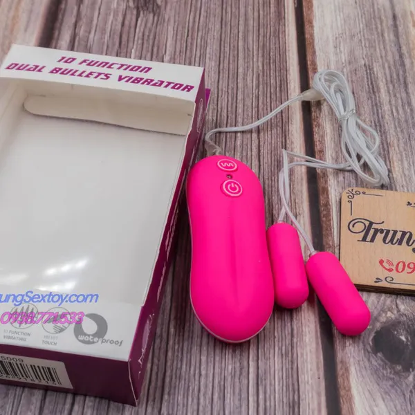 TRỨNG RUNG TÌNH YÊU MINI HAI ĐẦU