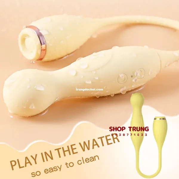 Trứng Rung Hai Đầu Mini Hình Mèo 10 Chế Độ Rung