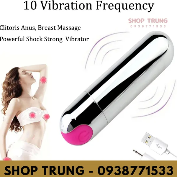Thỏa mãn bất tận với trứng rung siêu mạnh sạc USB 