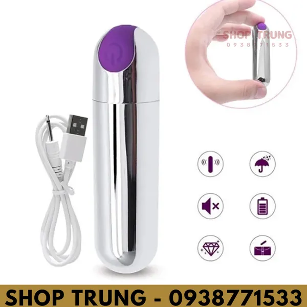 Thỏa mãn bất tận với trứng rung siêu mạnh sạc USB 