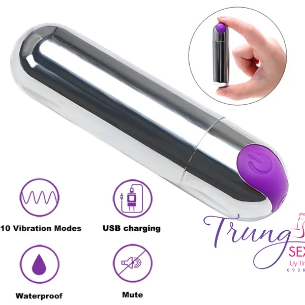 Thỏa mãn bất tận với trứng rung siêu mạnh sạc USB 