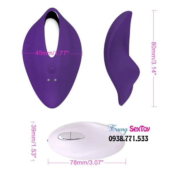 Quần chip có rung hình mu rùa có rung kích thích “cô bé” cực phê