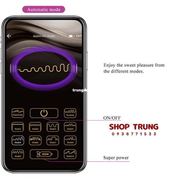 Trứng Rung Pretty Love Kalila Điều Khiển Từ Xa Bằng App