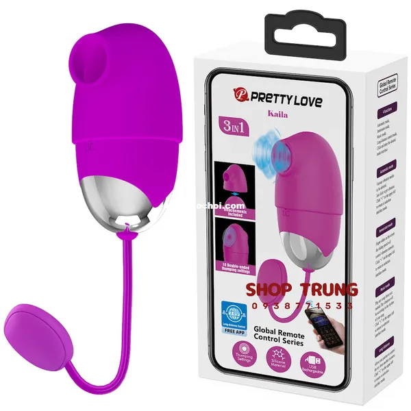 Trứng Rung Pretty Love Kalila Điều Khiển Từ Xa Bằng App