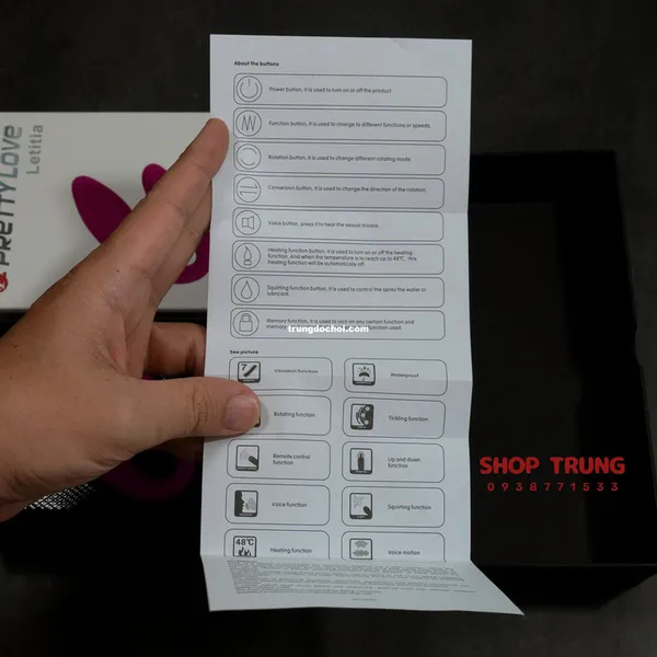 Trứng Rung Letitia - Thiết Kế Chữ C Rung 12 Chế Độ Hàng Chính Hãng