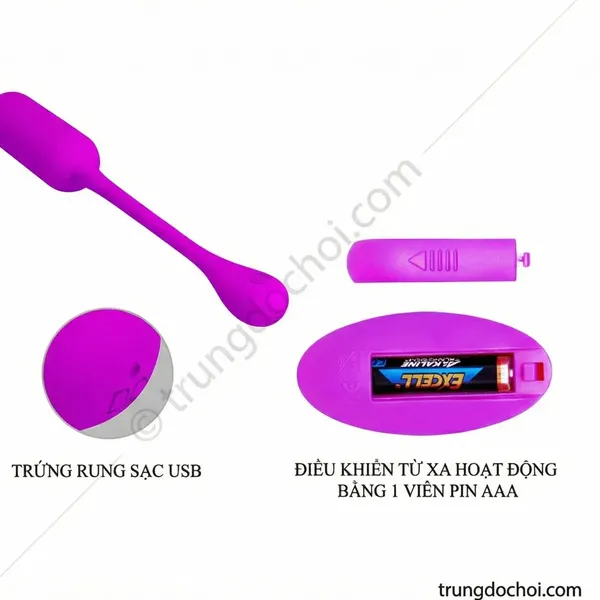 Trứng Rung Pretty Love Lechies: Rảnh Tay Hoàn Toàn, 12 Chế Độ, Remote Không Dây Chỉ 890K