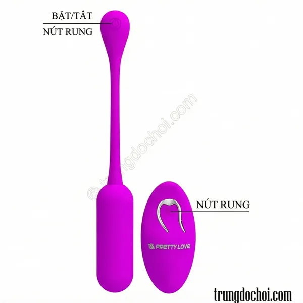 Trứng Rung Pretty Love Lechies: Rảnh Tay Hoàn Toàn, 12 Chế Độ, Remote Không Dây Chỉ 890K