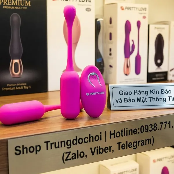 Trứng Rung Pretty Love Lechies: Rảnh Tay Hoàn Toàn, 12 Chế Độ, Remote Không Dây Chỉ 890K