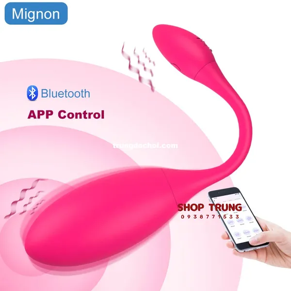Trứng Rung Mignon 9 Chế Độ Rung và 3 Chế Độ Sốc Điện Điều Khiển Qua App