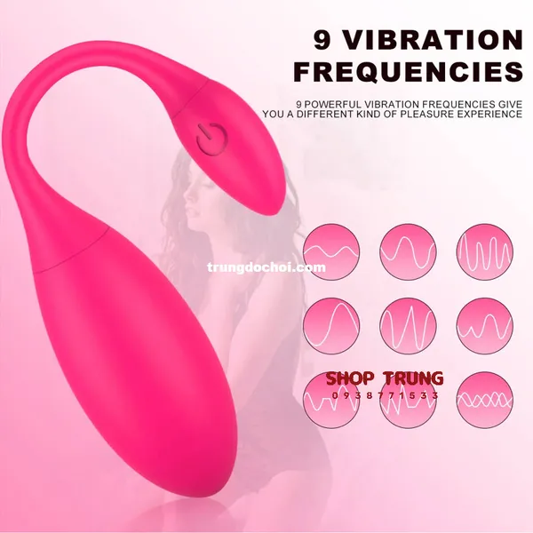 Trứng Rung Mignon 9 Chế Độ Rung và 3 Chế Độ Sốc Điện Điều Khiển Qua App