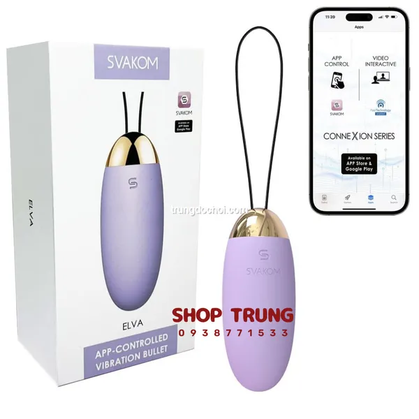 Trứng Rung Tình Yêu Svakom Elva App Khám Phá Sự Thăng Hoa Đầy Quyến Rũ